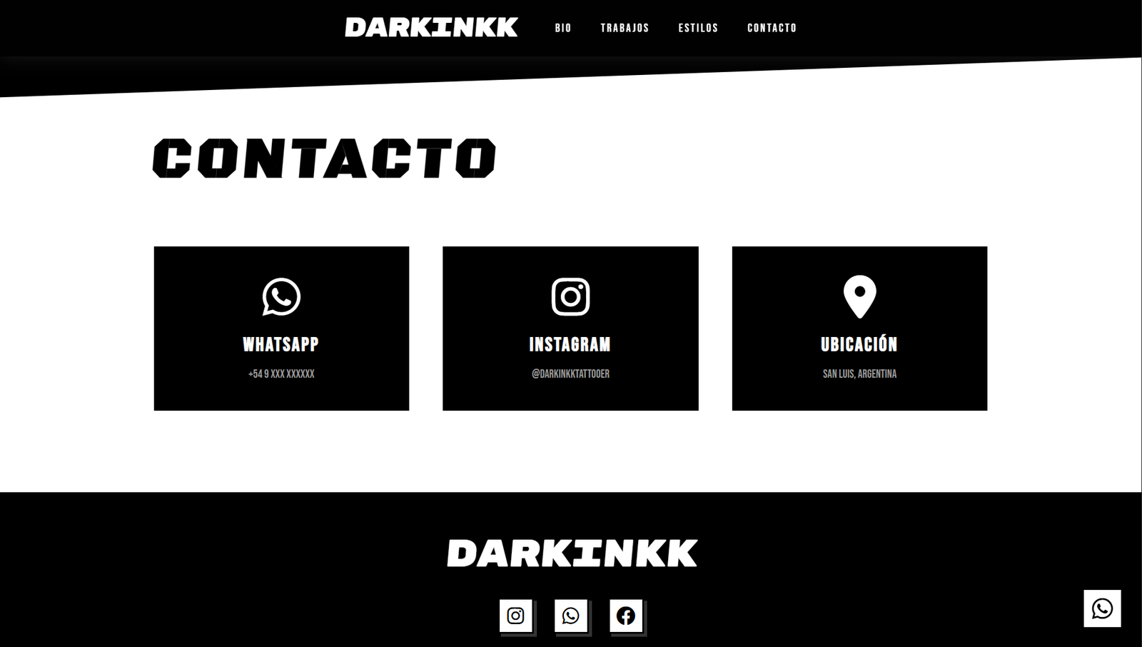 DarkInkk - Servicios