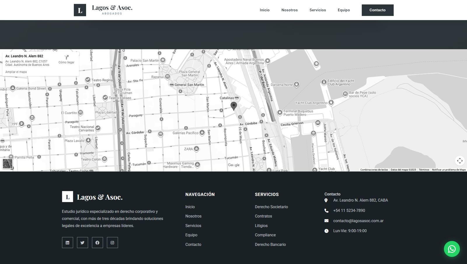 Lagos & Asociados - Pie de Página