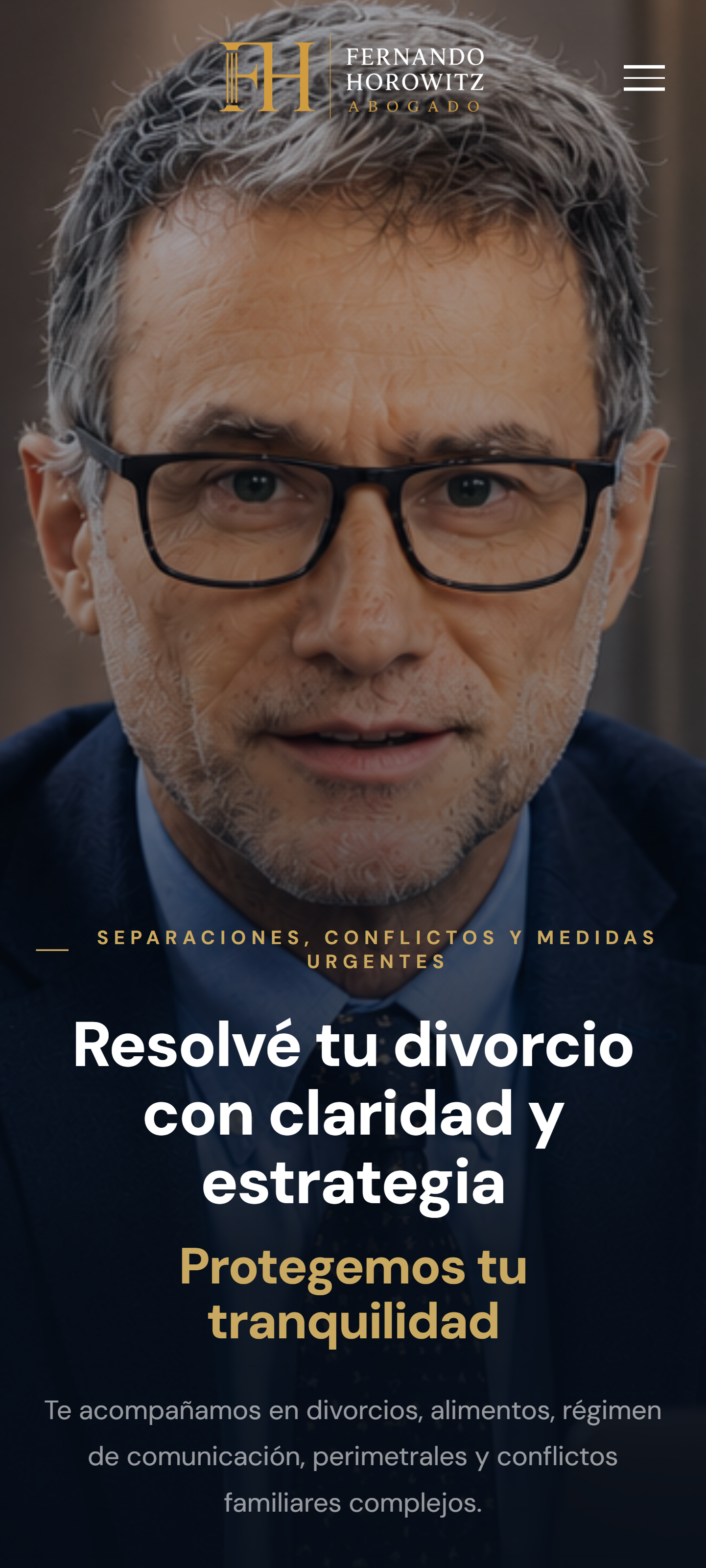 Landing — Dr. Fernando Horowitz — vista mobile
