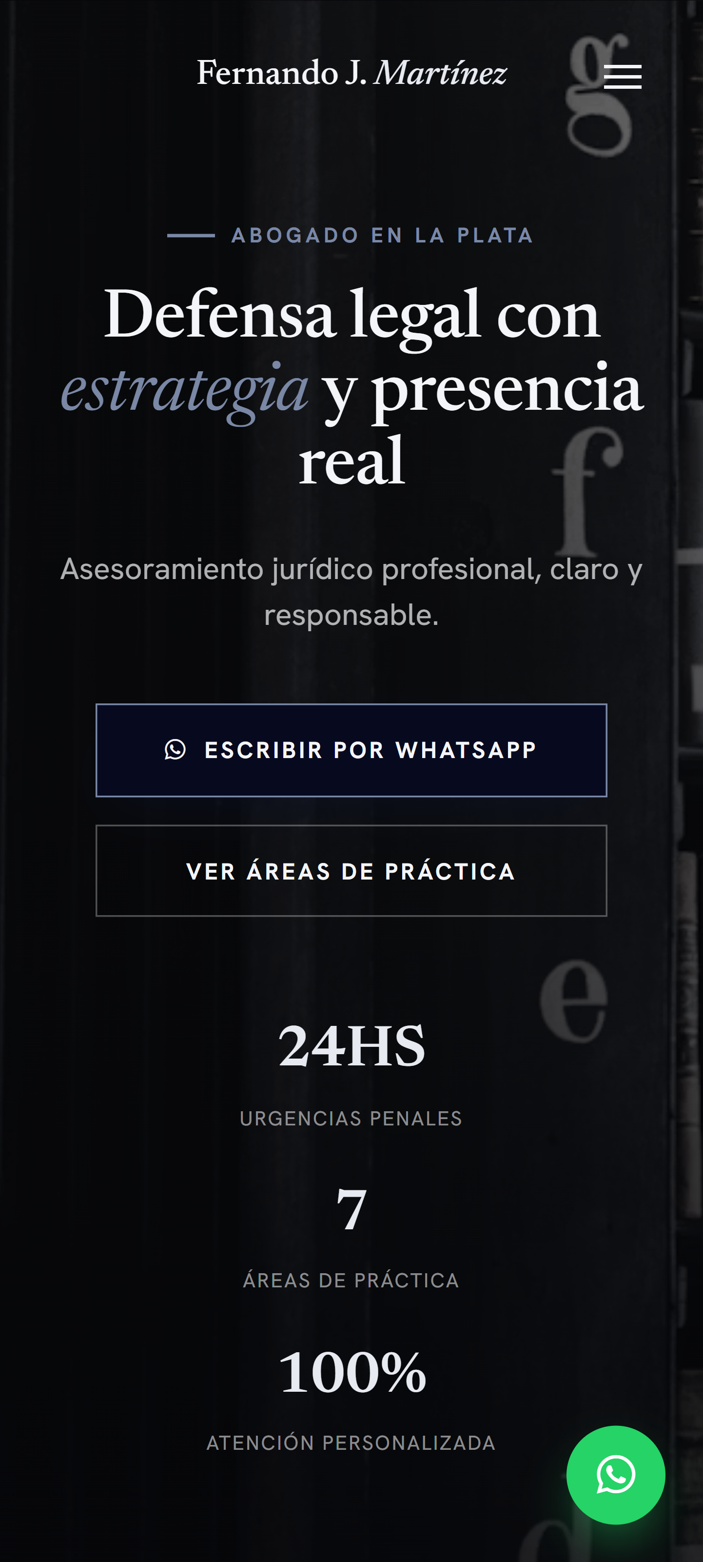 Fernando J. Martínez — vista mobile