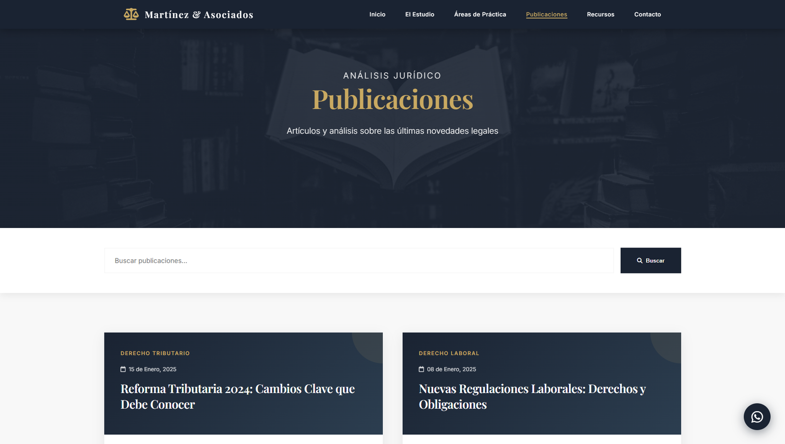 Martínez & Asociados - Áreas