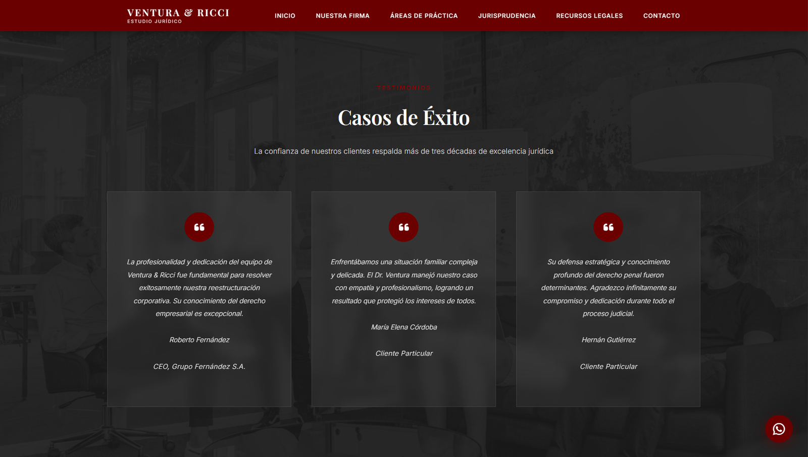 Ventura & Ricci - Referencias